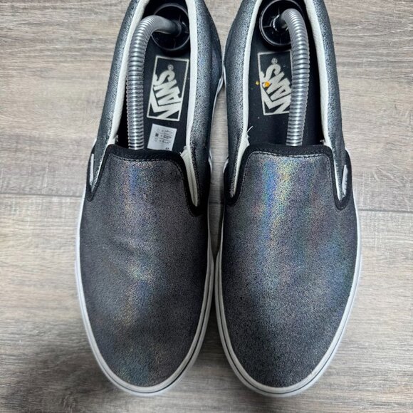 Vans Prism Classic Metallic Suede Slip On Sneakers Women's Size 10.5 - Picture 2 of 7